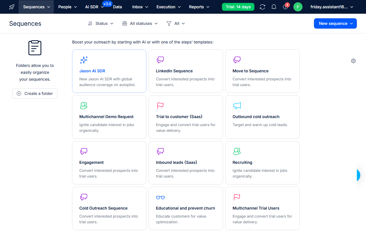 Reply.io Dashboard
